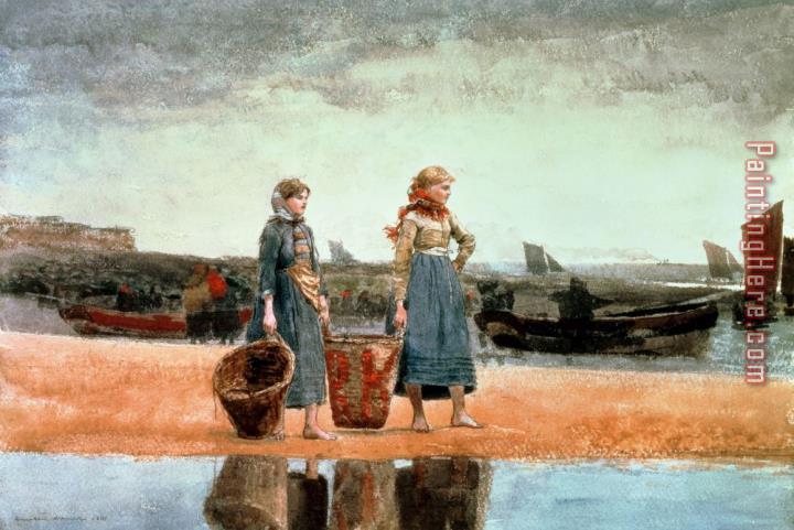 Winslow Homer Two Girls on the Beach